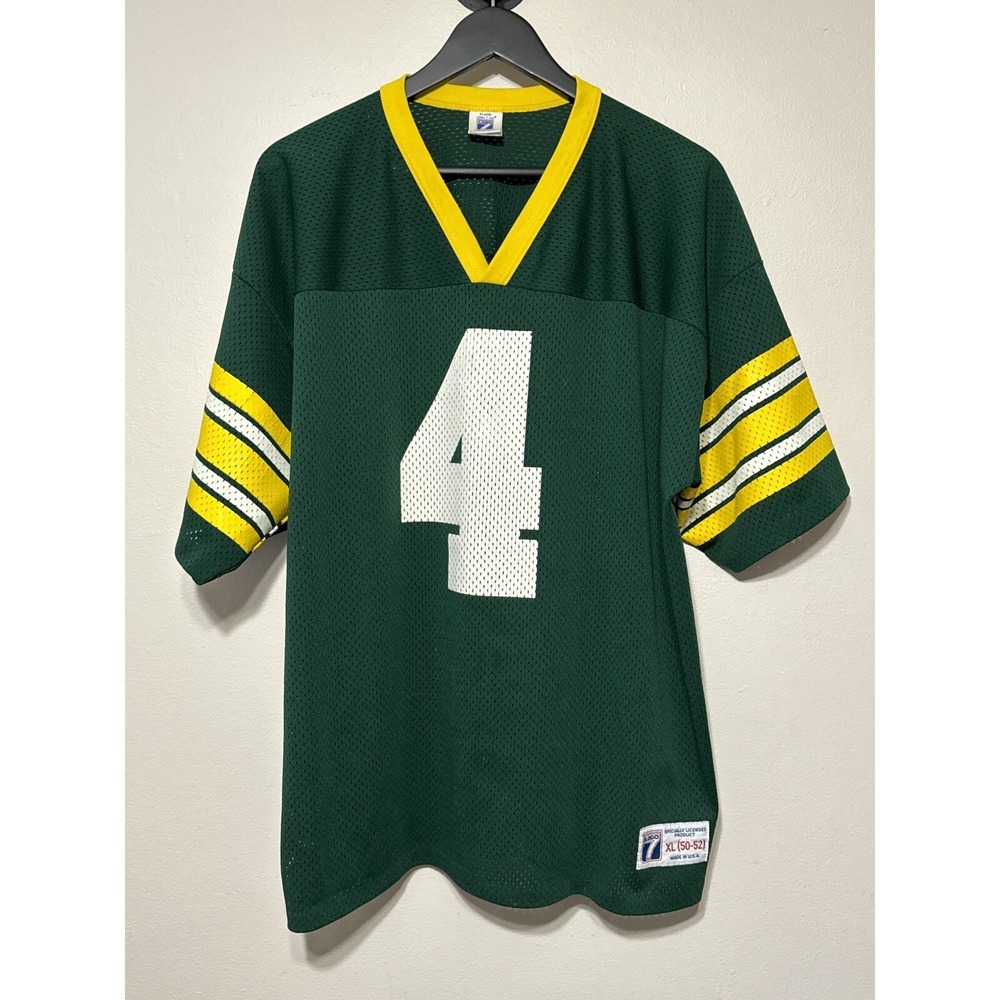 Brett Favre #4 Green Bay Packers Jersey XL Vintage Logo 7 NFL USA